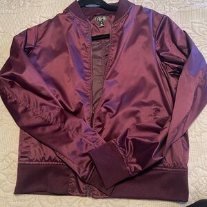 Maroon Bomber Jacket
